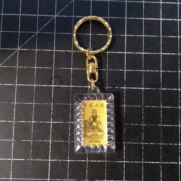 Three Gold Key Chains, Gold Bar in Box, Nine West Purse & Heels, Enamel … - Picture 10 of 11